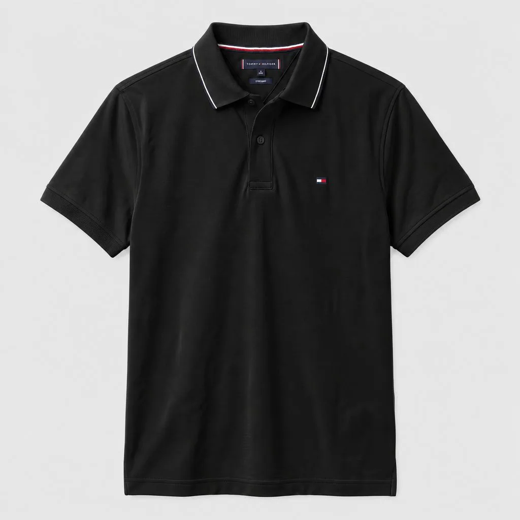 Camiseta P0048 Tommy Hilfiger tipo polo para hombre. imagen 3