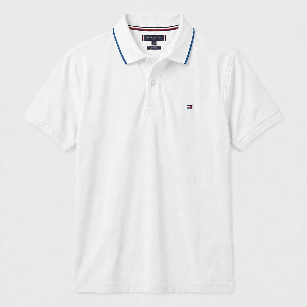 Camiseta P0048 Tommy Hilfiger tipo polo para hombre. imagen 5