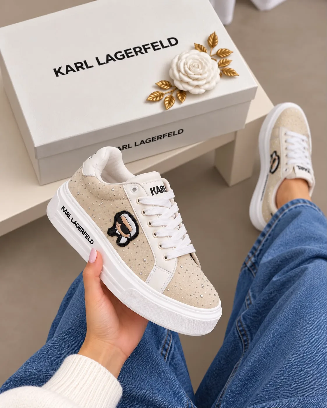 Tenis P0072 KARL Lagerfeld para mujer.