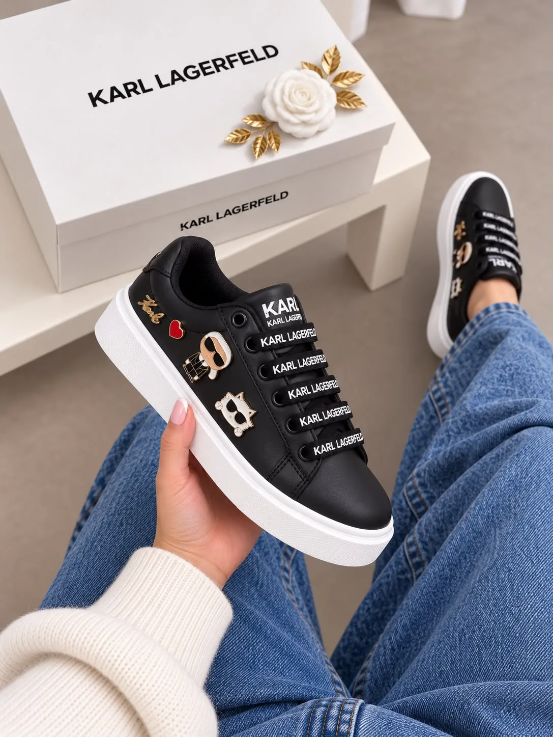 Tenis P0071 KARL Lagerfeld para mujer.