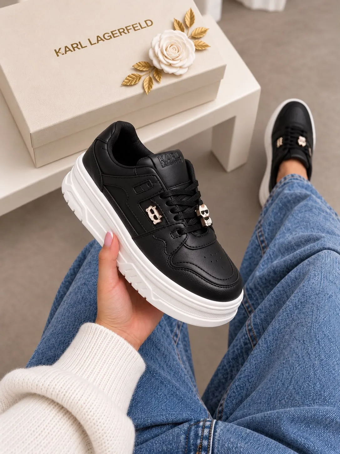 Tenis P0070 KARL Lagerfeld para mujer.