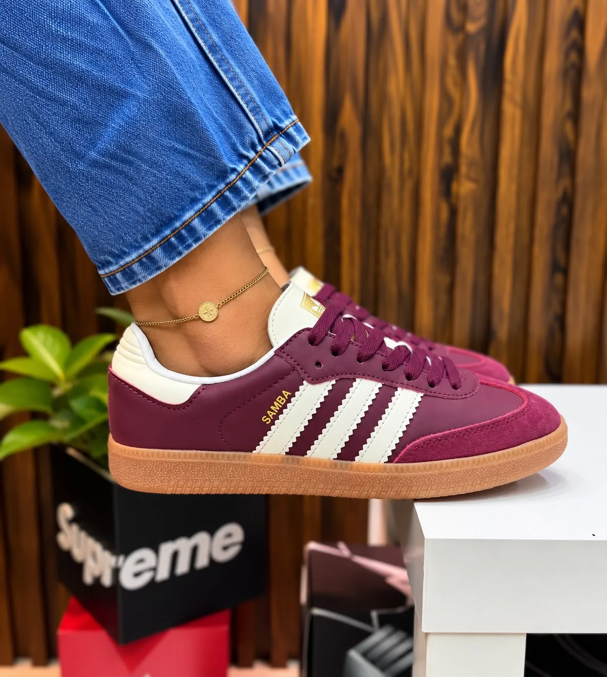 Tenis P0079 Adidas Samba para mujer. imagen 3